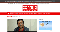 Desktop Screenshot of correiodabeiraserra.com