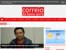 Tablet Screenshot of correiodabeiraserra.com